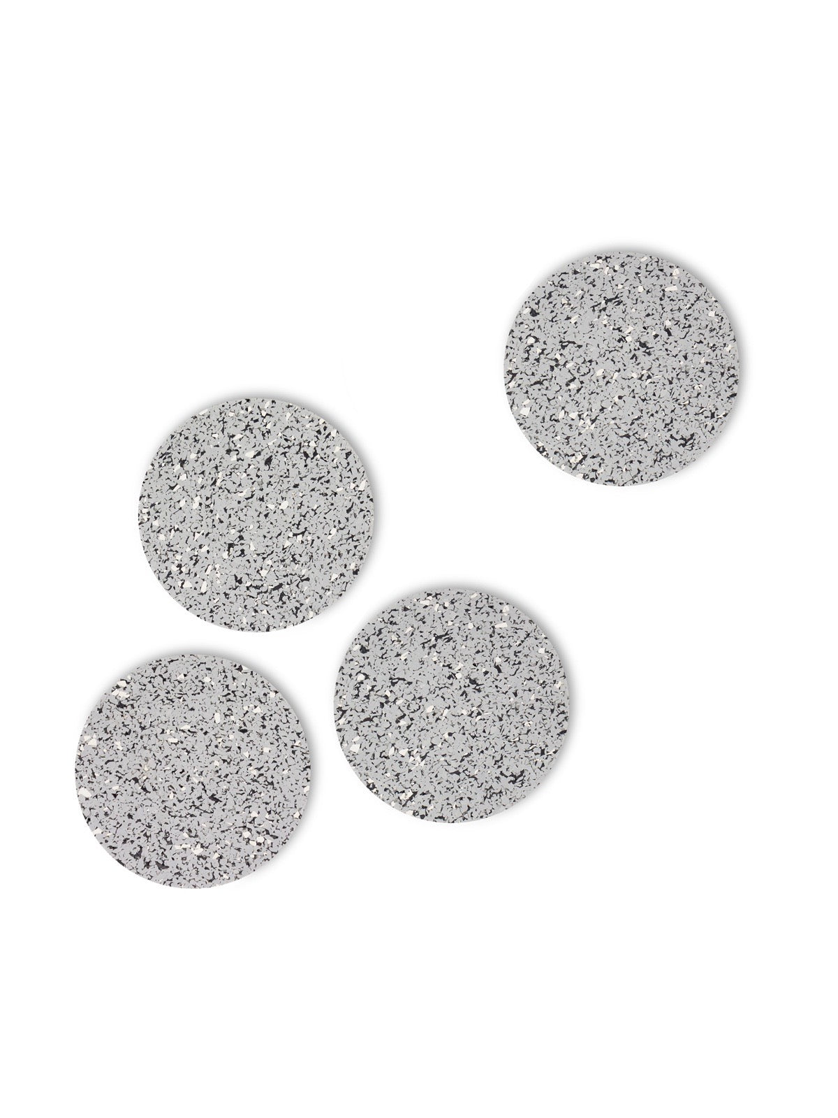 Round Rubber Coasters in Gris Set of 4 Vessel Home Goods